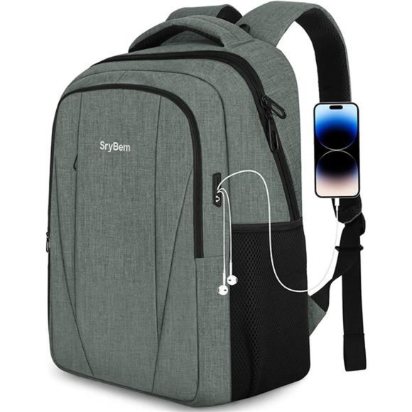 Laptop Backpack, 15.6 Inch Backpack with Laptop Sleeve, Computer Backpack main image 4